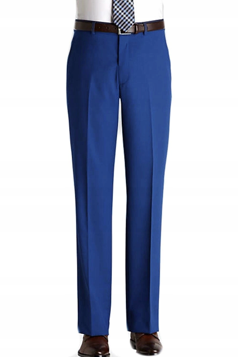 Pánské kalhoty Kebello modré elegantní s klasickým střihem, velikost vel.