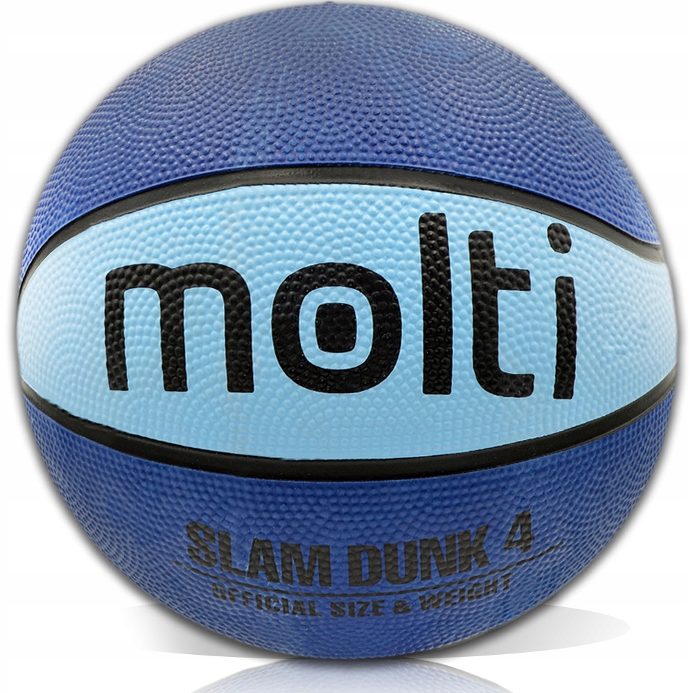 Piłka do gry w koszykówkę + pompka koszowa r.5 molti Kolor dominujący odcienie niebieskiego