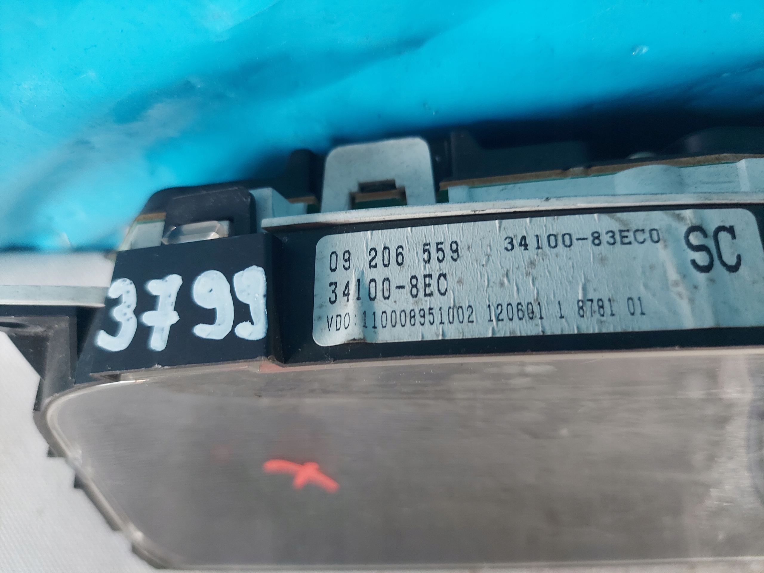 dials clock OPEL AGILA 1.0 B 341008EC