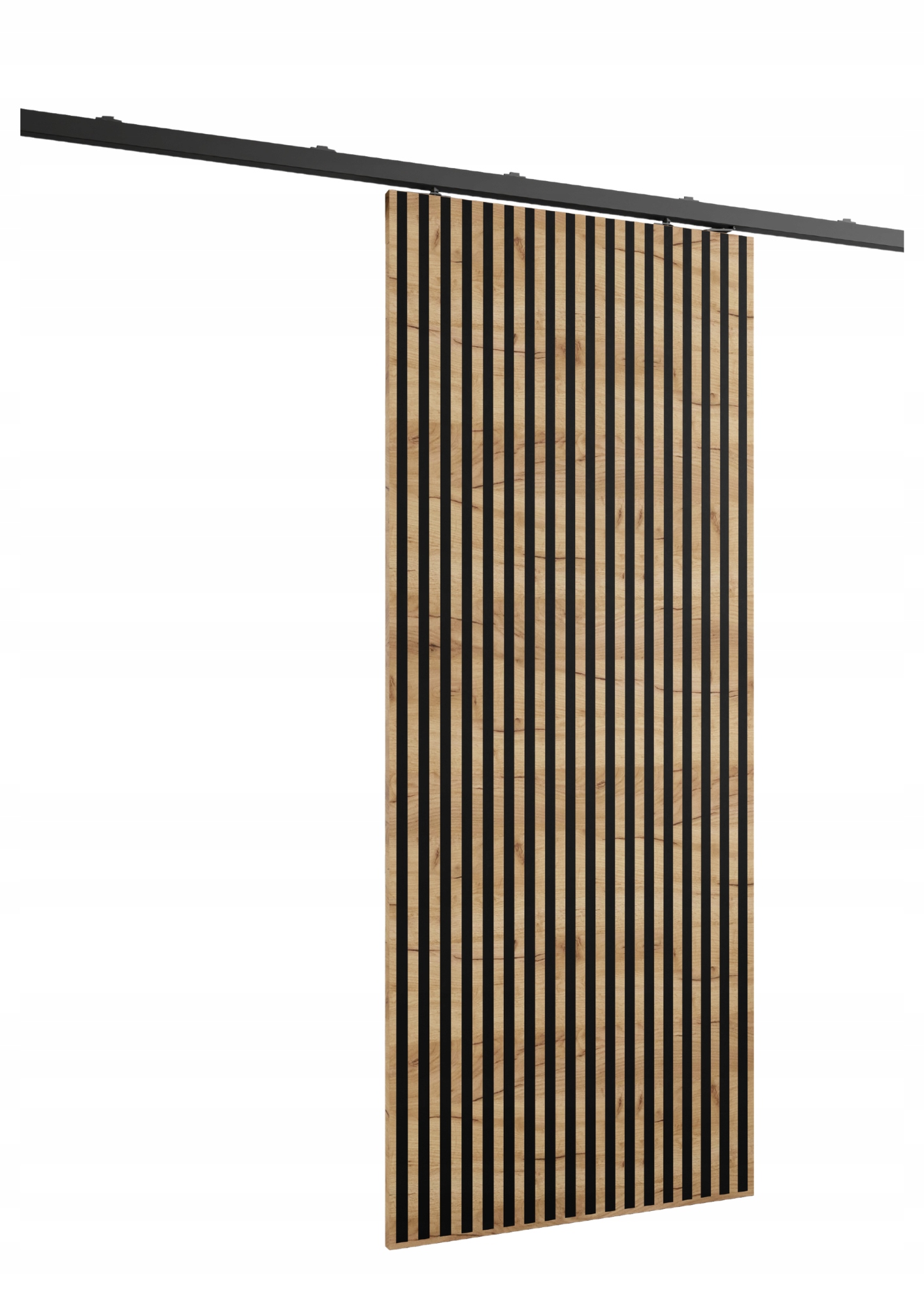 Nástěnné posuvné dveře HS-45 Bello 80 dub craft zlatý lamelový