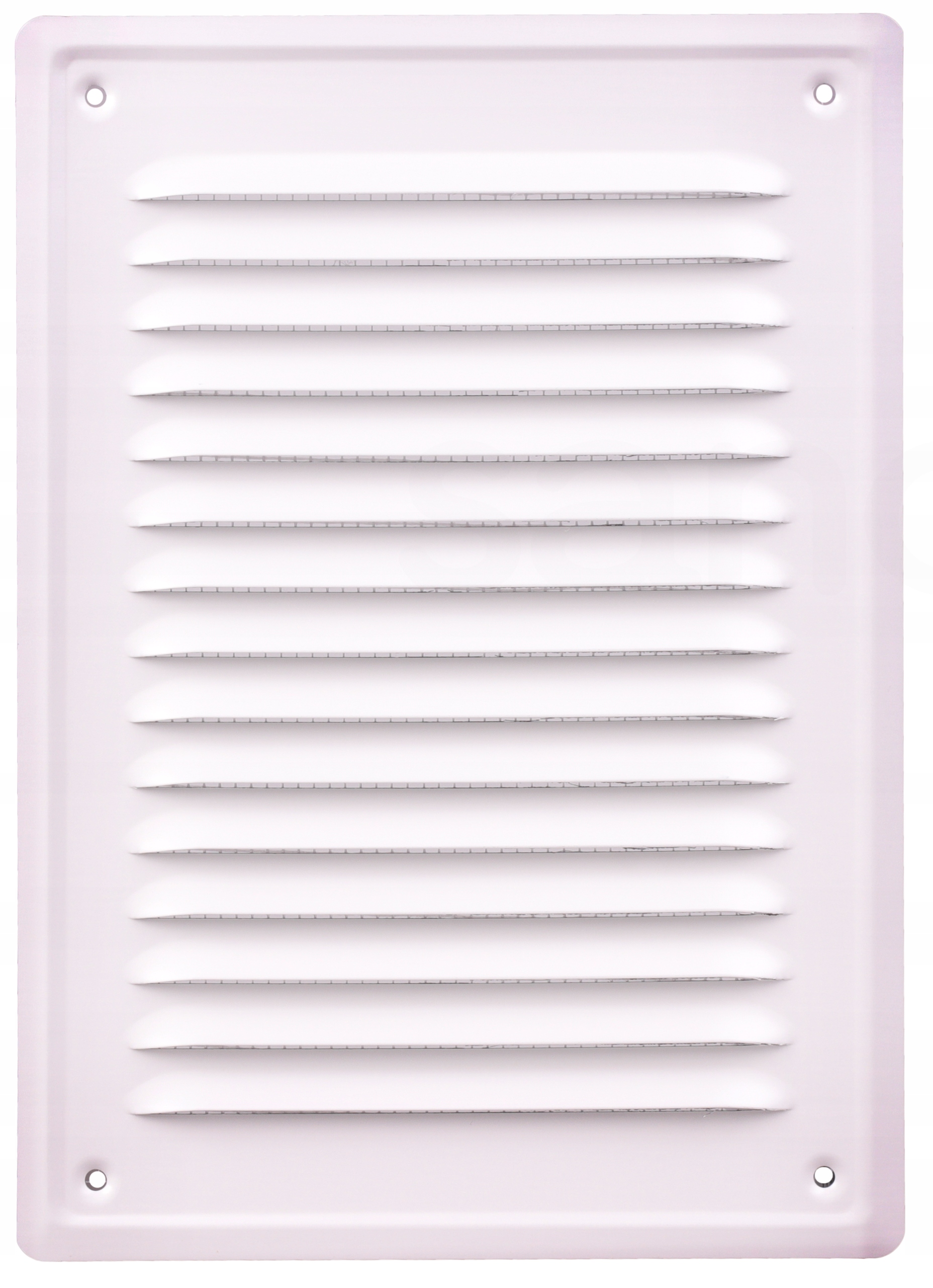 

Kratka Wentylacyjna Metalowa Z Siatką Biała 14x21