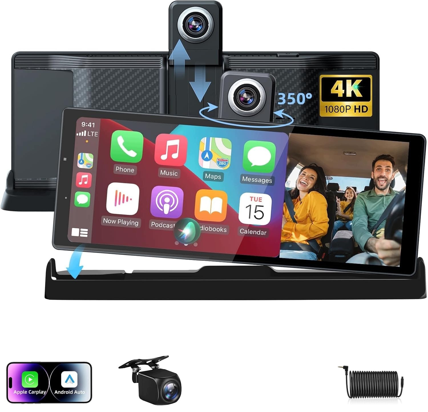 Automobilová multimediální stanice Radiorekordér Android Apple Carplay Dvr