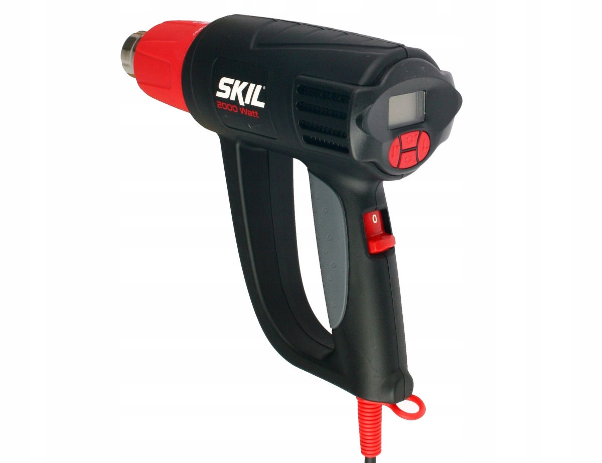 OPALARKA 2000W 8004 SKIL + WALIZKA + 4 DYSZE + LCD Temperatura maksymalna 650°C