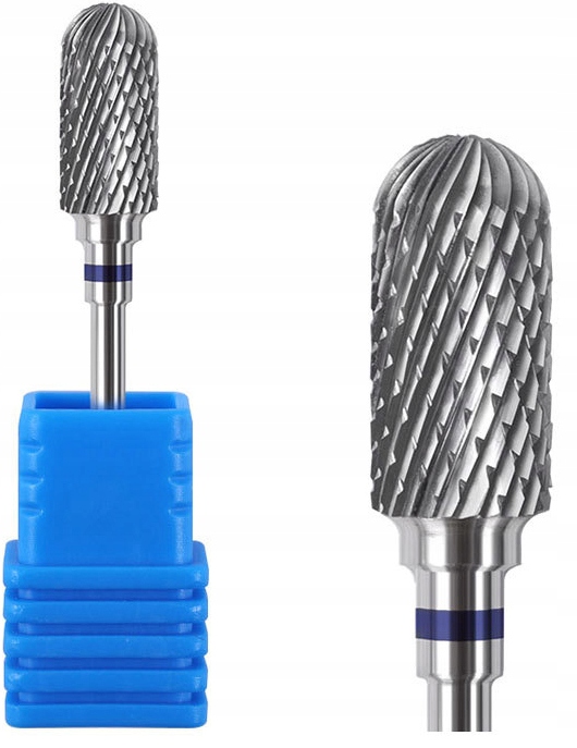 FREZ KARBIDOWY Z WĘGLIKA WALEC ZAOKRĄGLONY MEDIUM NIEBIESKI Marka bez marki