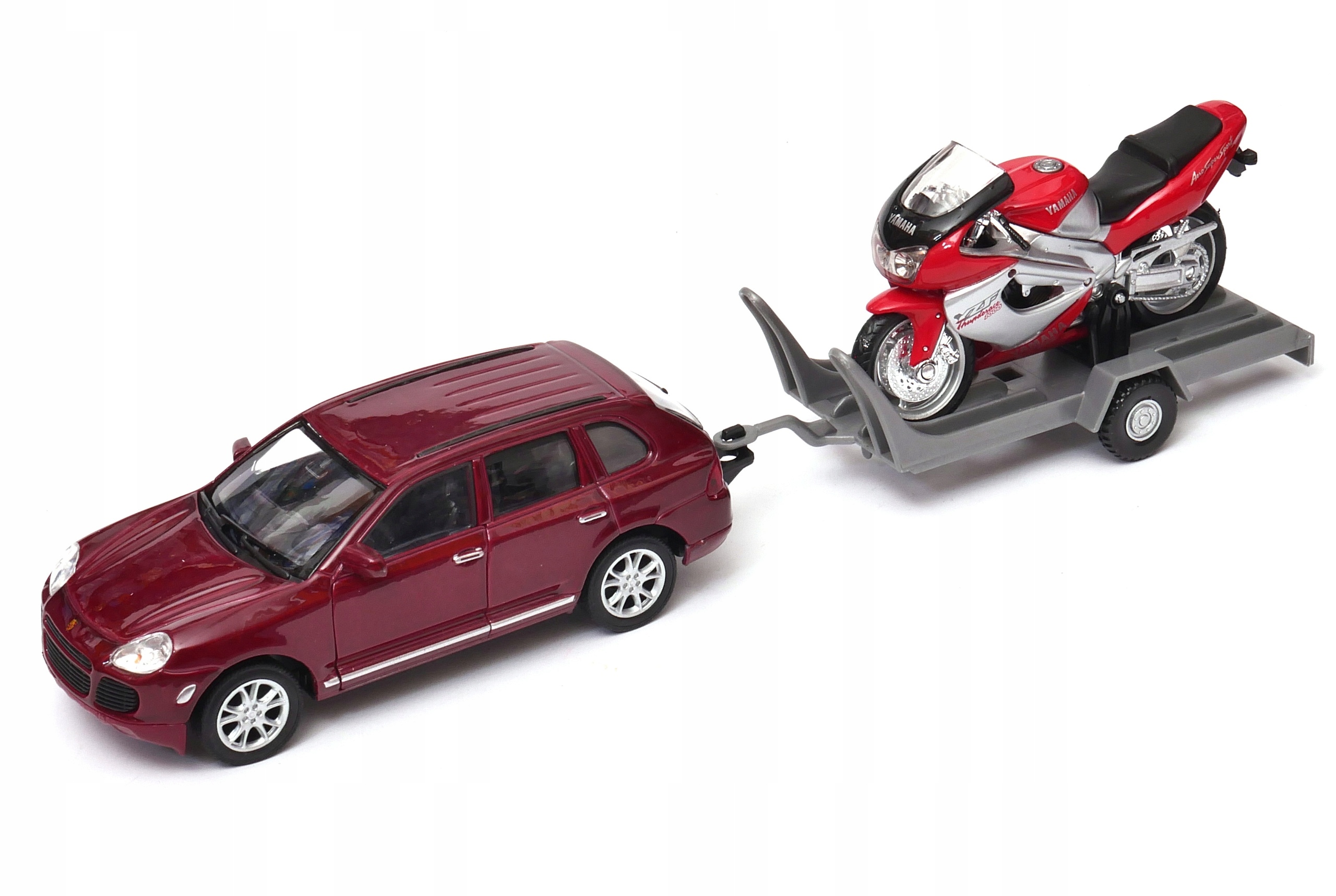 Yamaha Yzf 1000 R Thun. 1:18 Porsche Cayenne 1:32