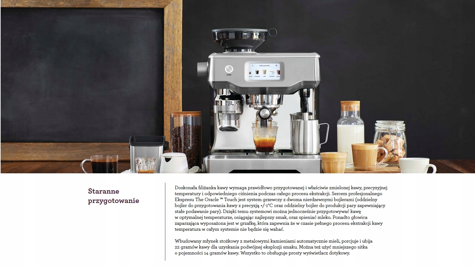 Automatyczny ekspres kolbowy SAGE SES 990BTR Moc 2400 W