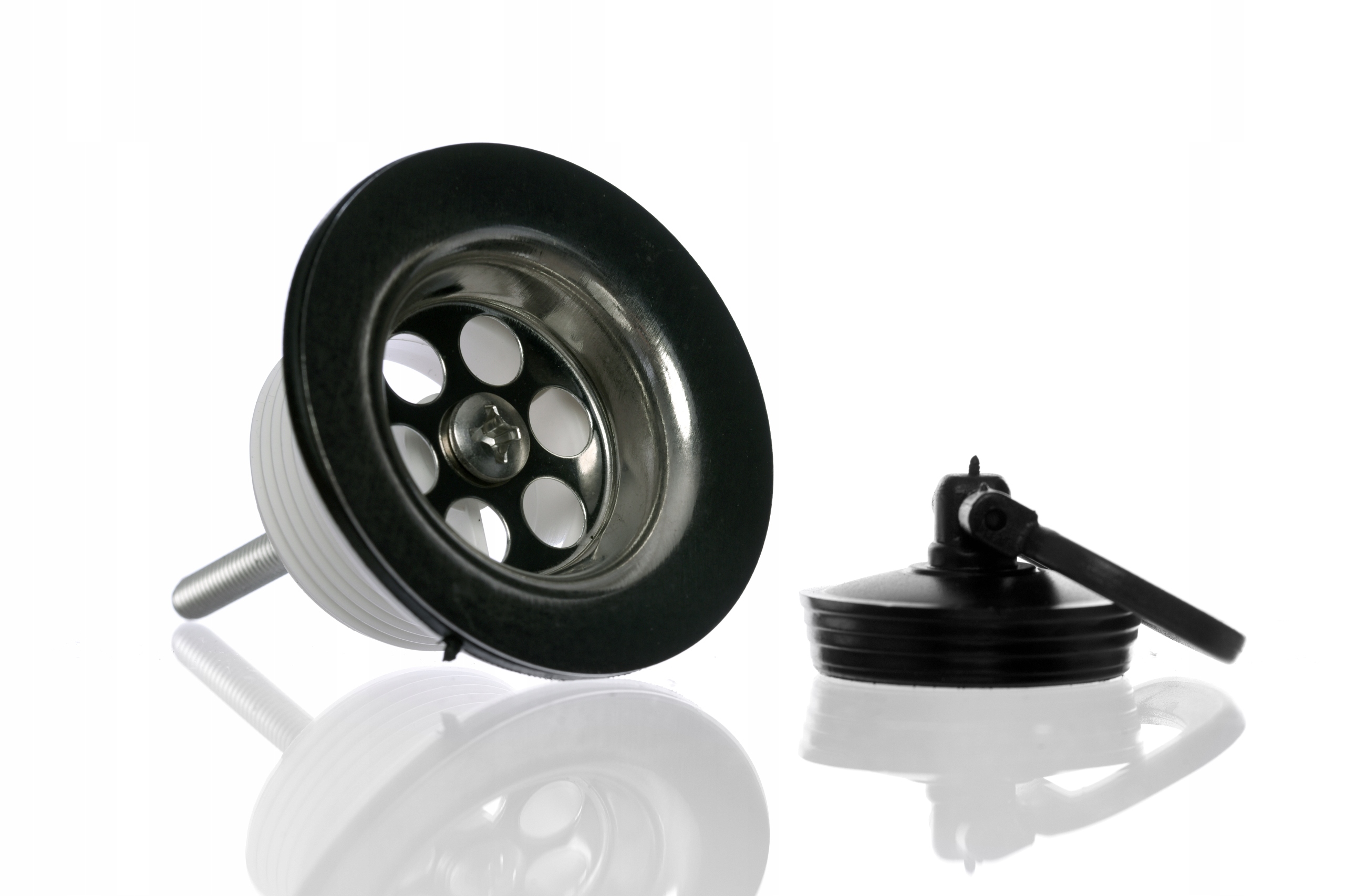 KOREK SPUSTOWY DO UMYWALKI ODPŁYW SITKO METALOWE