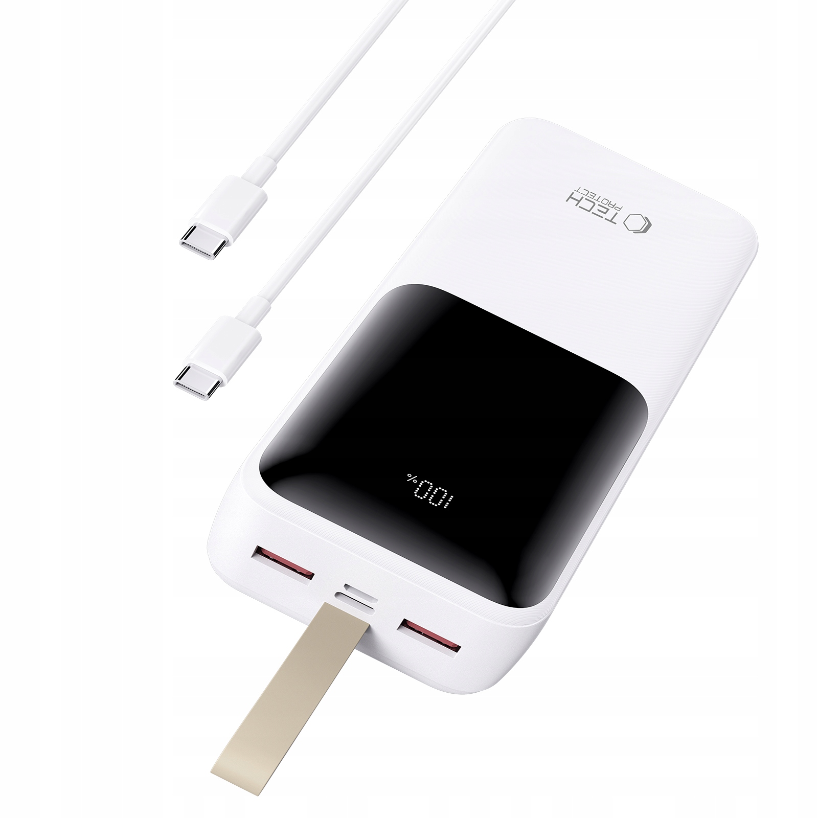 Výkonná Powerbanka 30000MAH Usb-a Usb-c Type-c Led