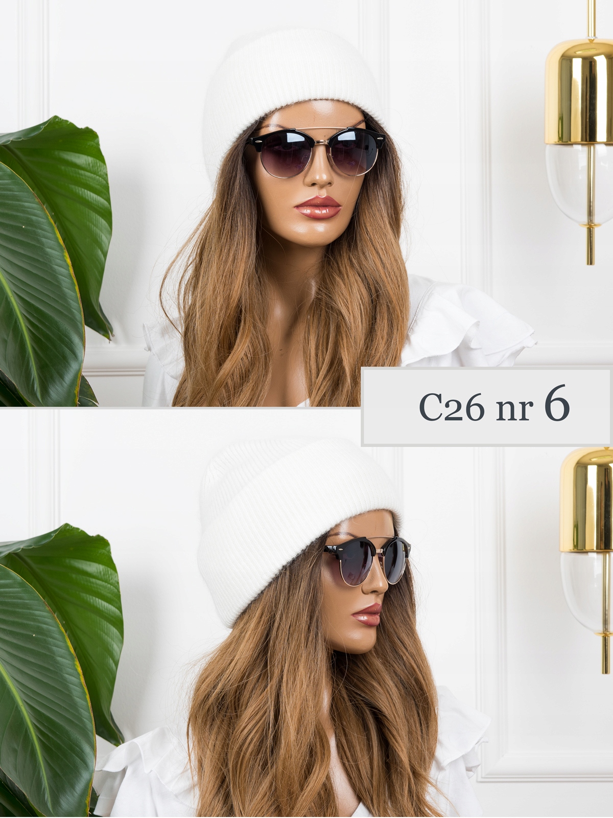 

Ciepła Czapka Damska Beanie Zimowa z Angory czarna