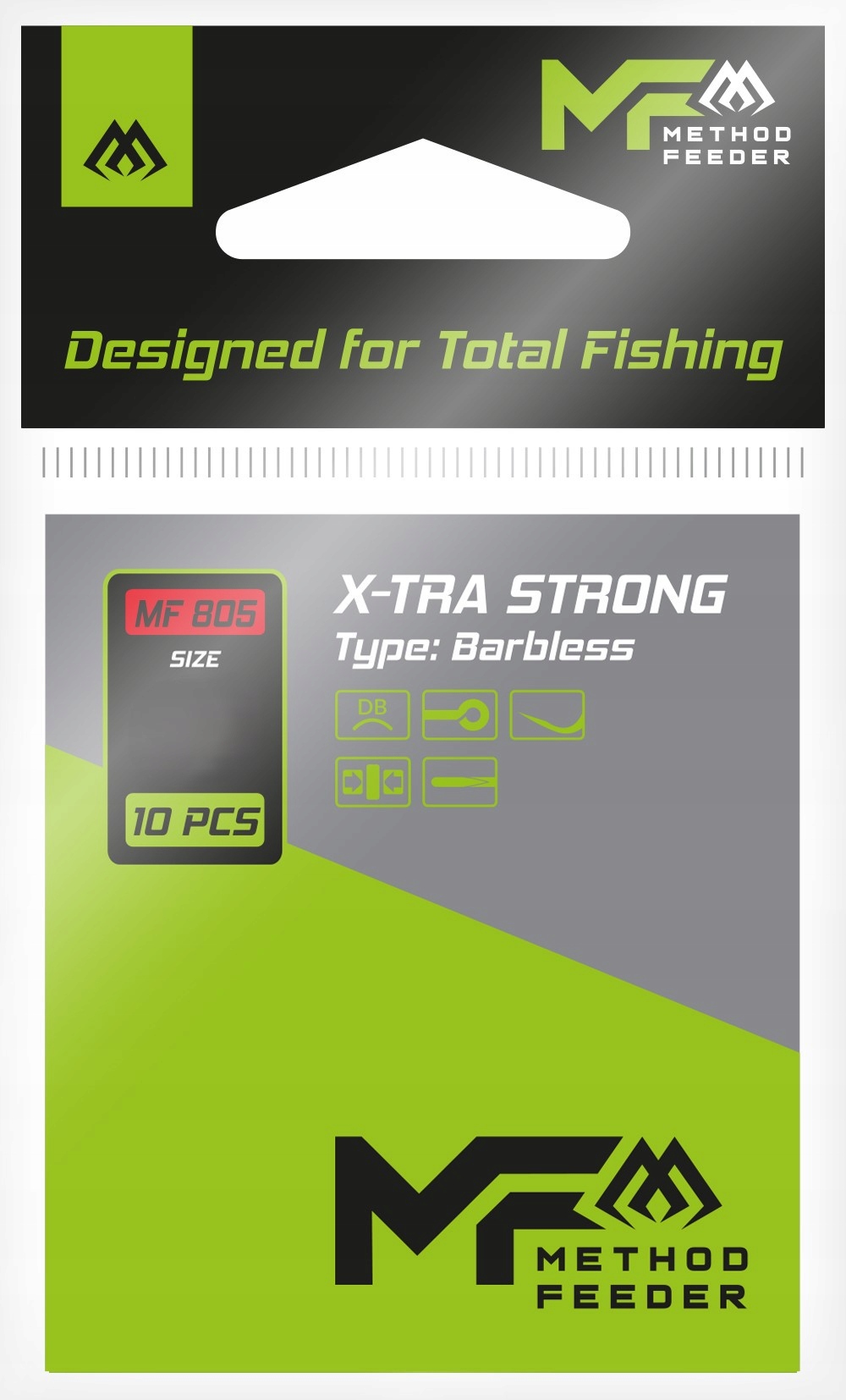 Haczyk Mikado X-tra Strong nr 6 Bez Zadziora 10szt.
