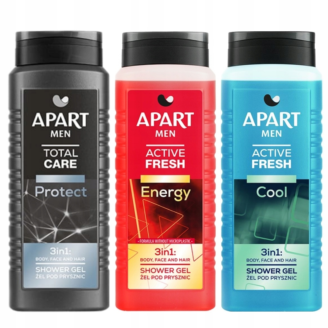 

Apart Men zestaw żeli Cool Energy Protect 3x500ml