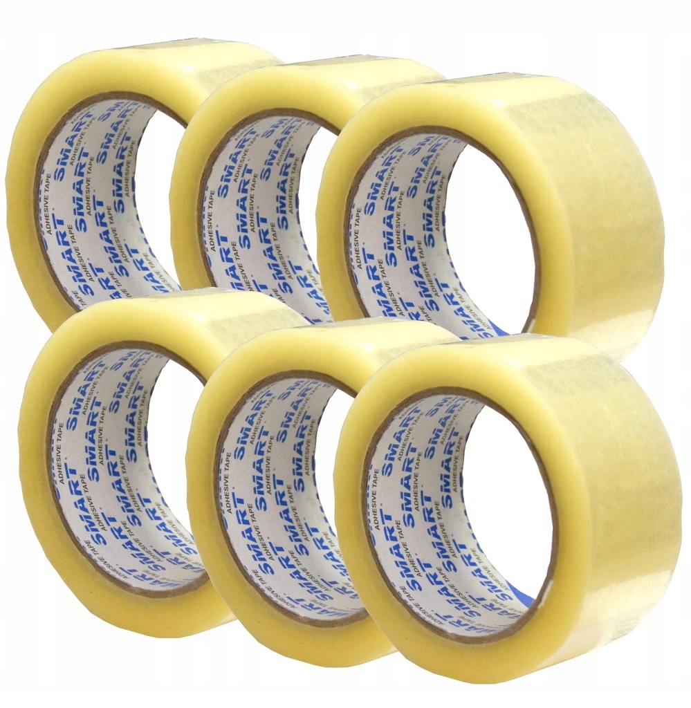 

Taśma Pakowa 48/100y Klejąca Transparent Smart 6sz