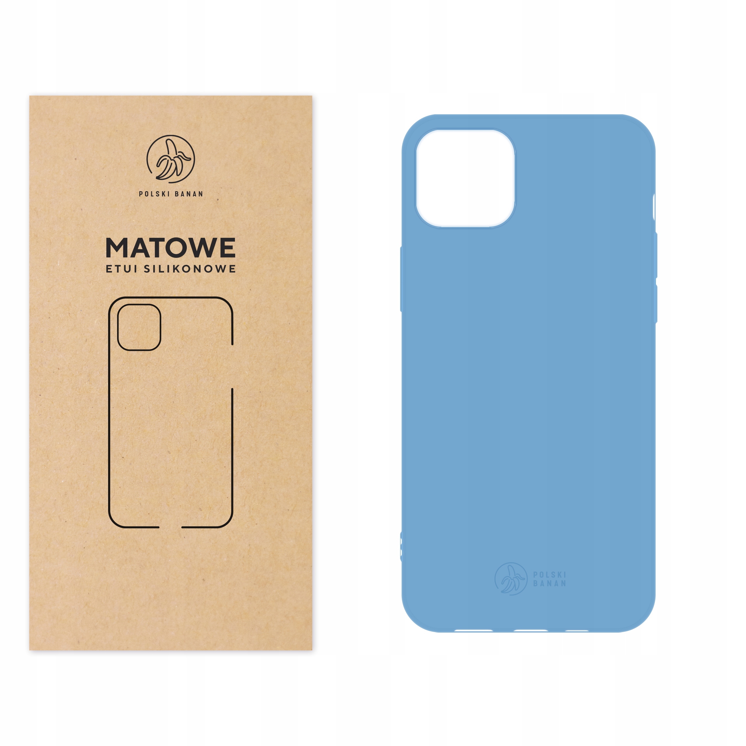 

Etui Matowe do iPhone 13 błękitne