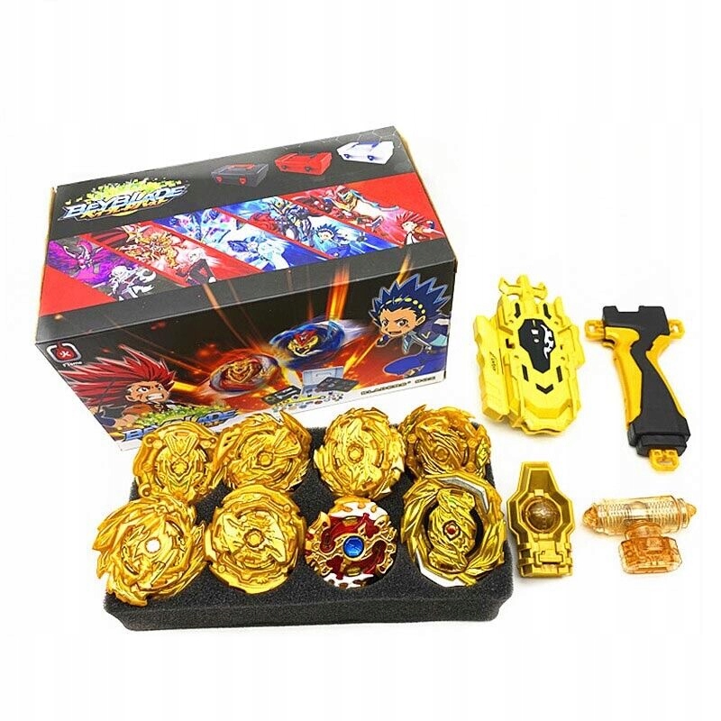 ZESTAW BĄCZEK WIRUJĄCY BEYBLADE DYSK SPINNER 8SZT Kod producenta 0529GD-01