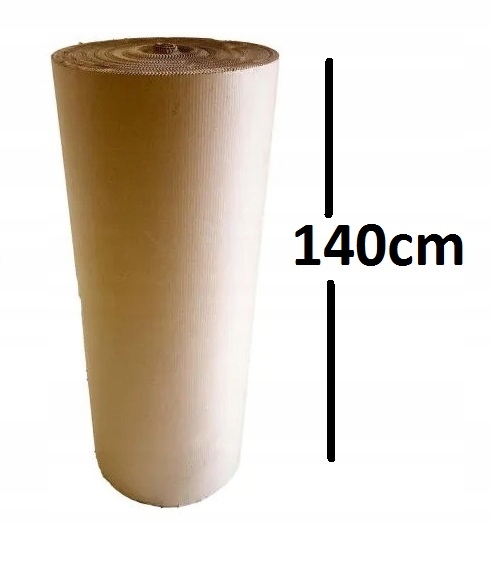 TEKTURA FALISTA DWUWARSTWOWA W ROLCE 140cm szer. Mocna Papier Falisty Rolka