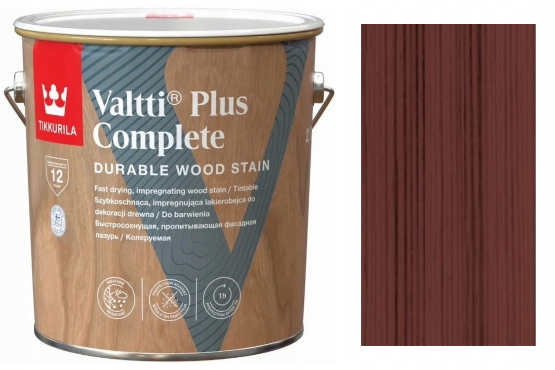 Valtti Plus Complete lakierobejc wodna Cherry wiśnia 2.5L Tikkurila