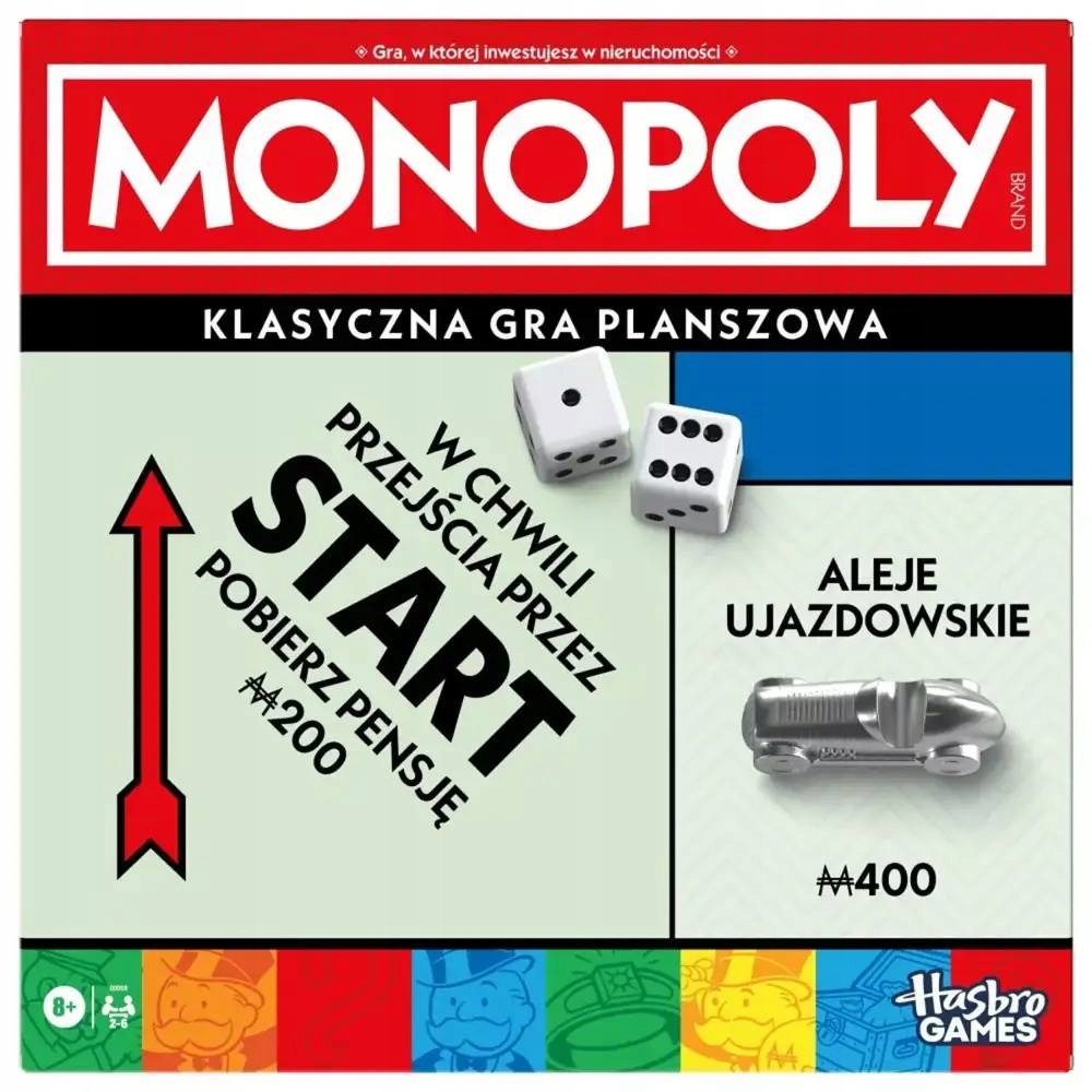 Hasbro Game Monopoly Classic Refresh, Gra