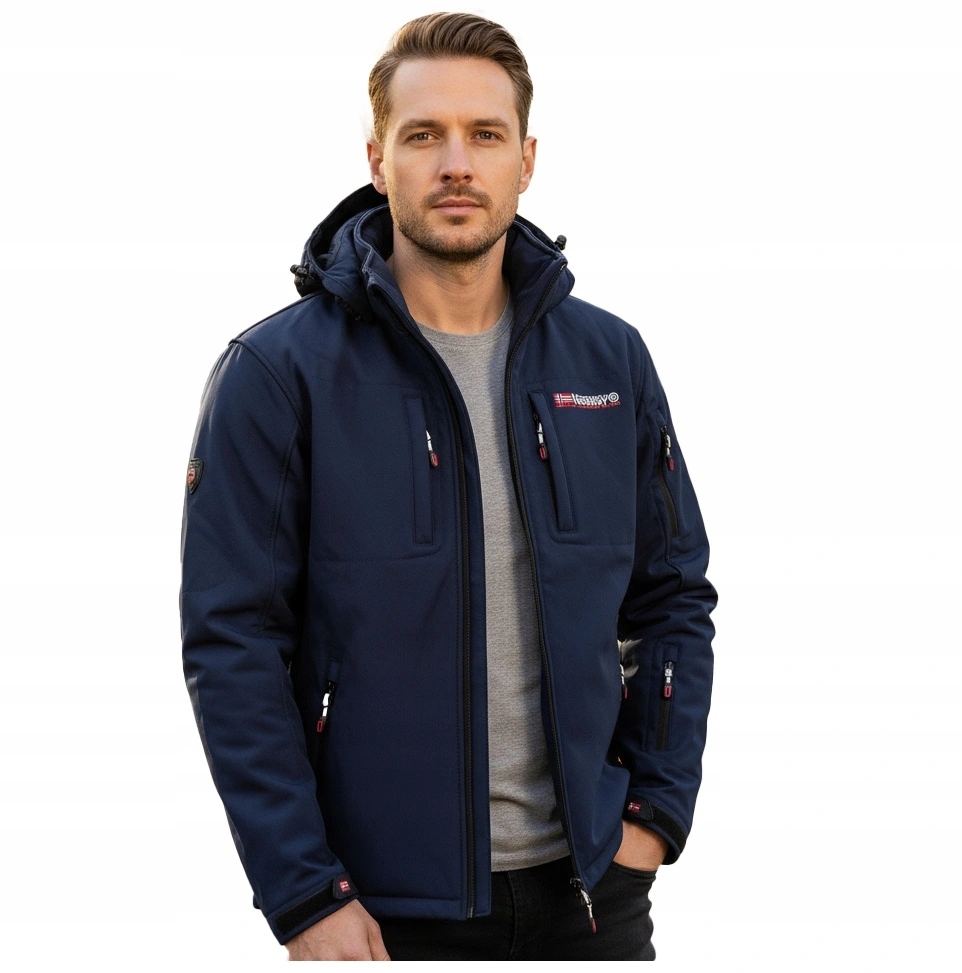 Pánská softshellová treková bunda Geo Norway pro outdoorové aktivity v horách