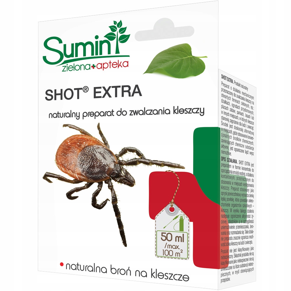 

Sumin Shot Extra preparat na kleszcze Płyn 50 ml