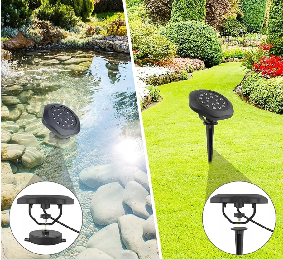 LAMPA SOLARNA LED OGRODOWA WBIJANA S5403 (3x1W) 3000K ciepła IP68+GRATIS! Marka inna