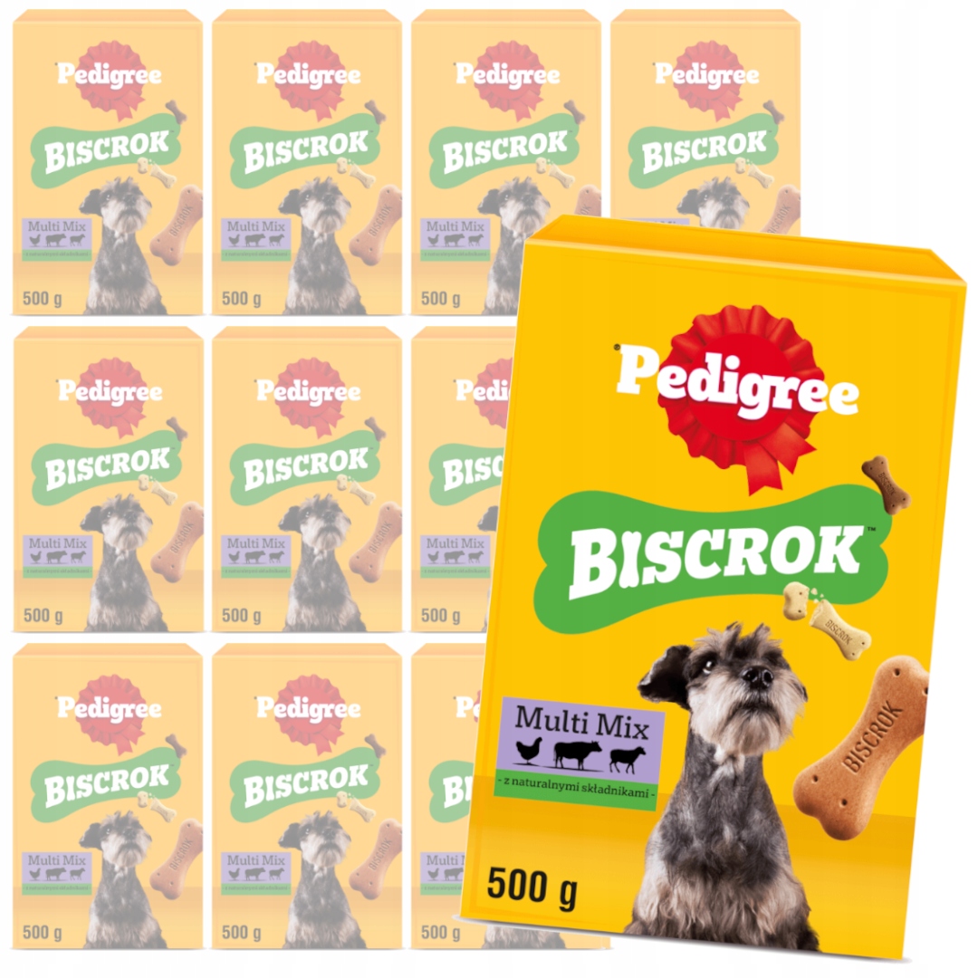 Pedigree Biscrok Multi Mix 12x500g Sušenky pro psy