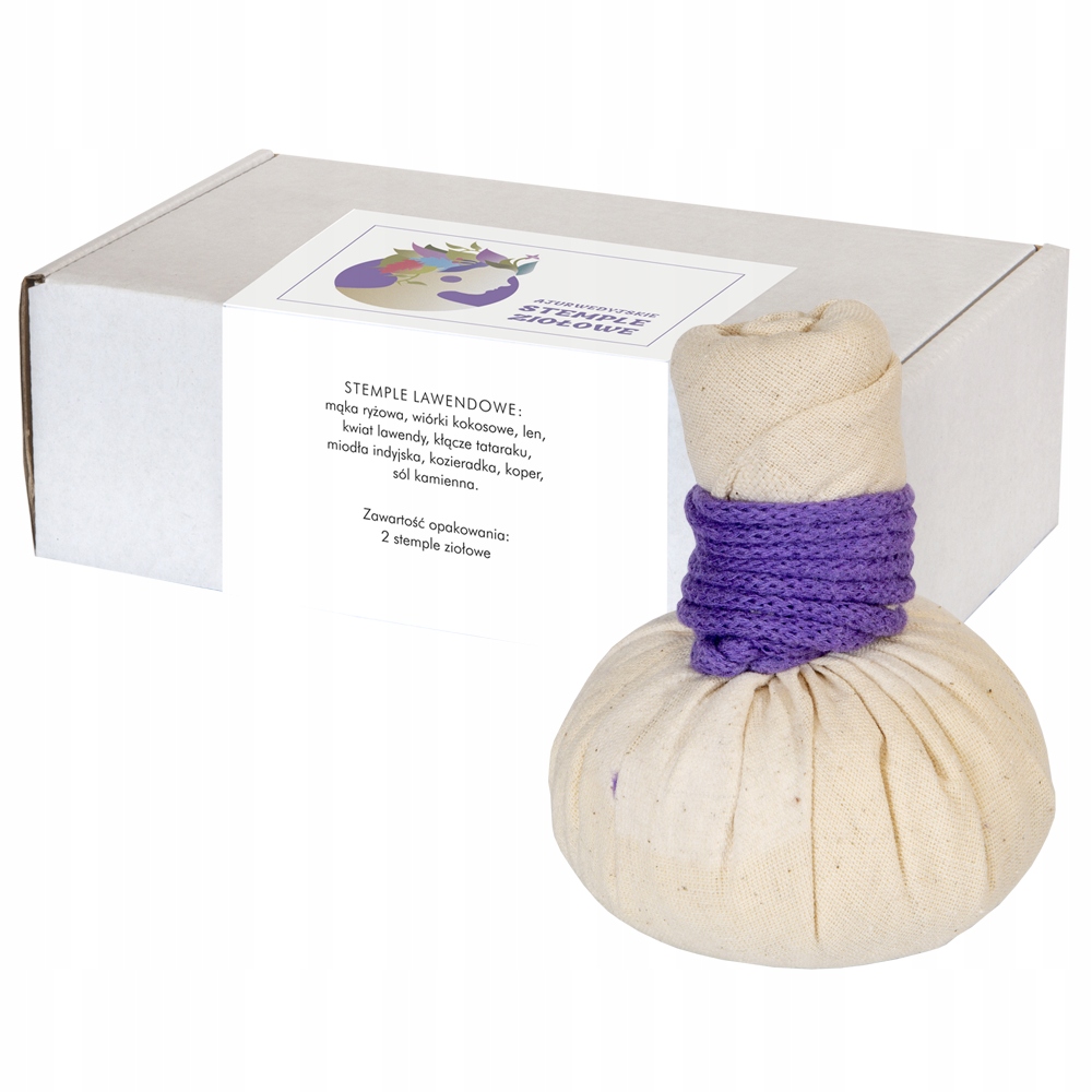 Ajurwedyjskie stemple ziołowe lawendowe 2 sztuki