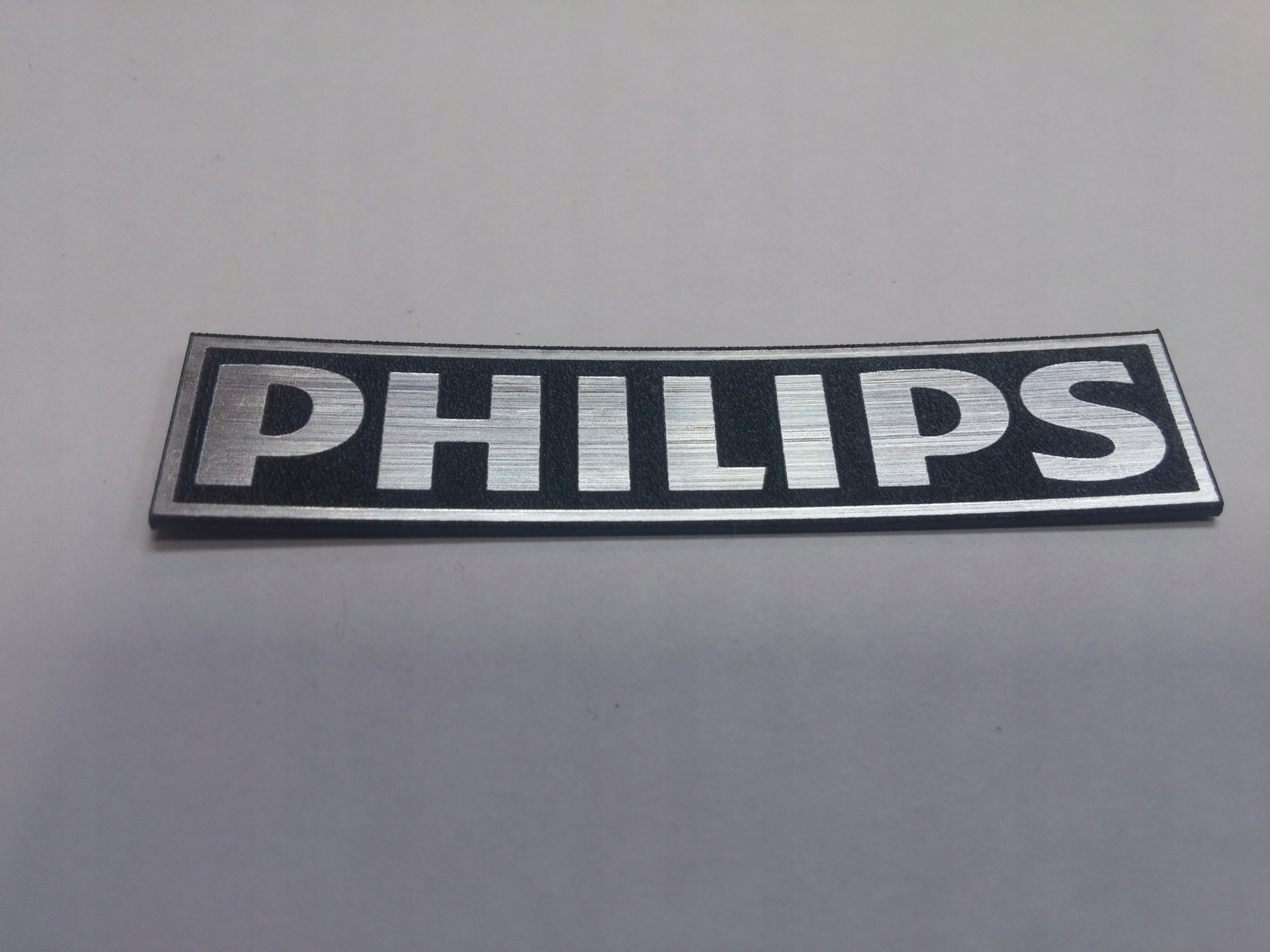 

Philips naklejka emblemat 60 x 10 mm * Srebrna