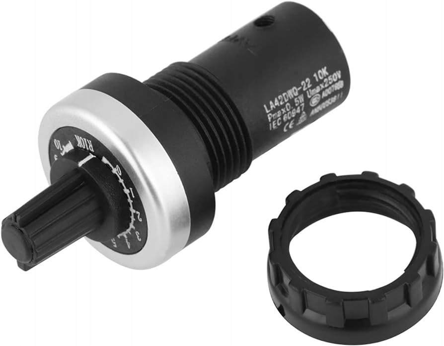 Potencjometr obrotowy 22 10K - do regulacji falownika Kod producenta M22-R10K