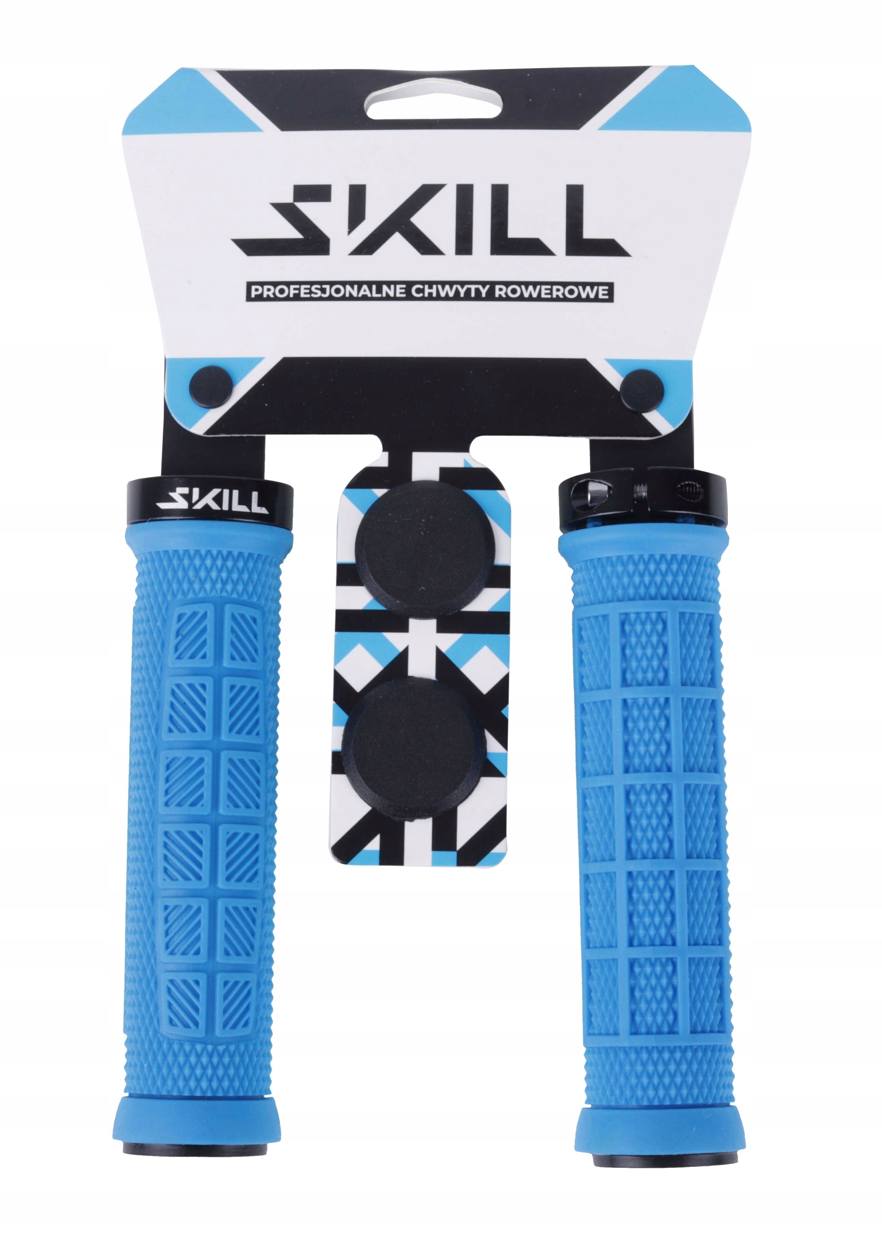 Chwyty Kierownicy Skill Ergo Tour 130mm niebieskie
