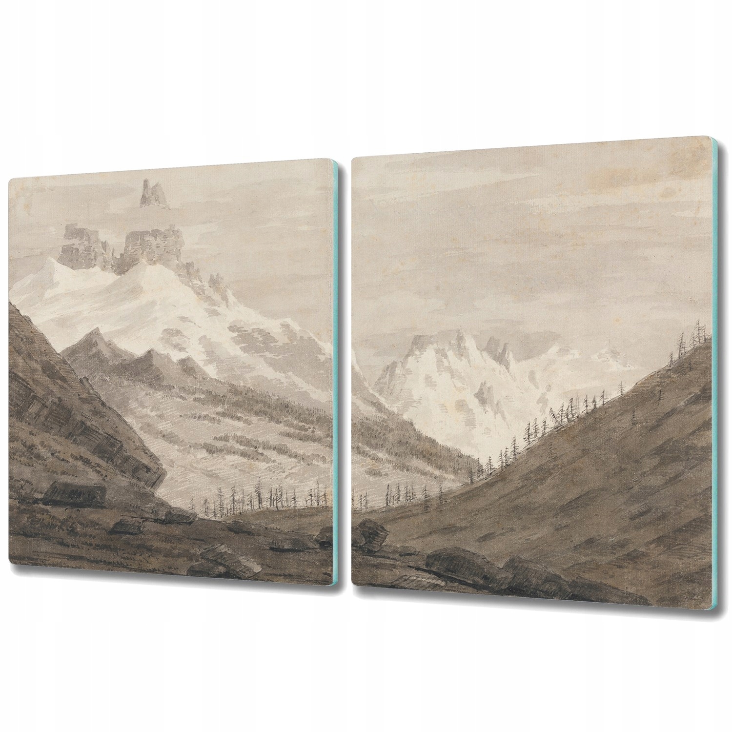 Deska na indukci Načrtnuté hory art 2x40x52 cm