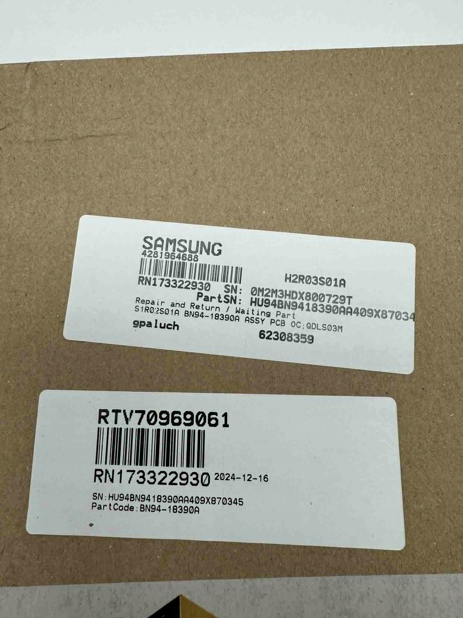 Samsung BN94-18390A hlavní deska Pcb (hlavní deska Pcb)