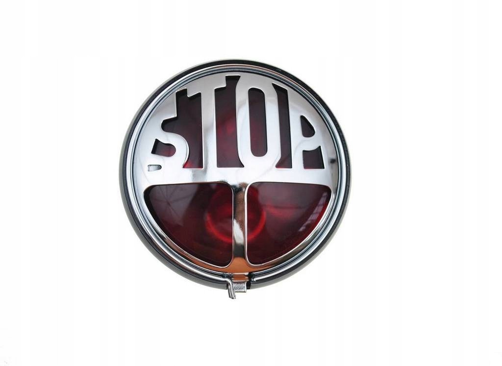 ST-60132 - СВІТЛО ЗЗАДУ СТОП КРУГЛИЙ З НАПИСОМ ВЕТЕРАН ЧОППЕР