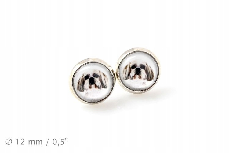 

Shih Tzu Kolczyki z Twoim zdjęciem Handmade