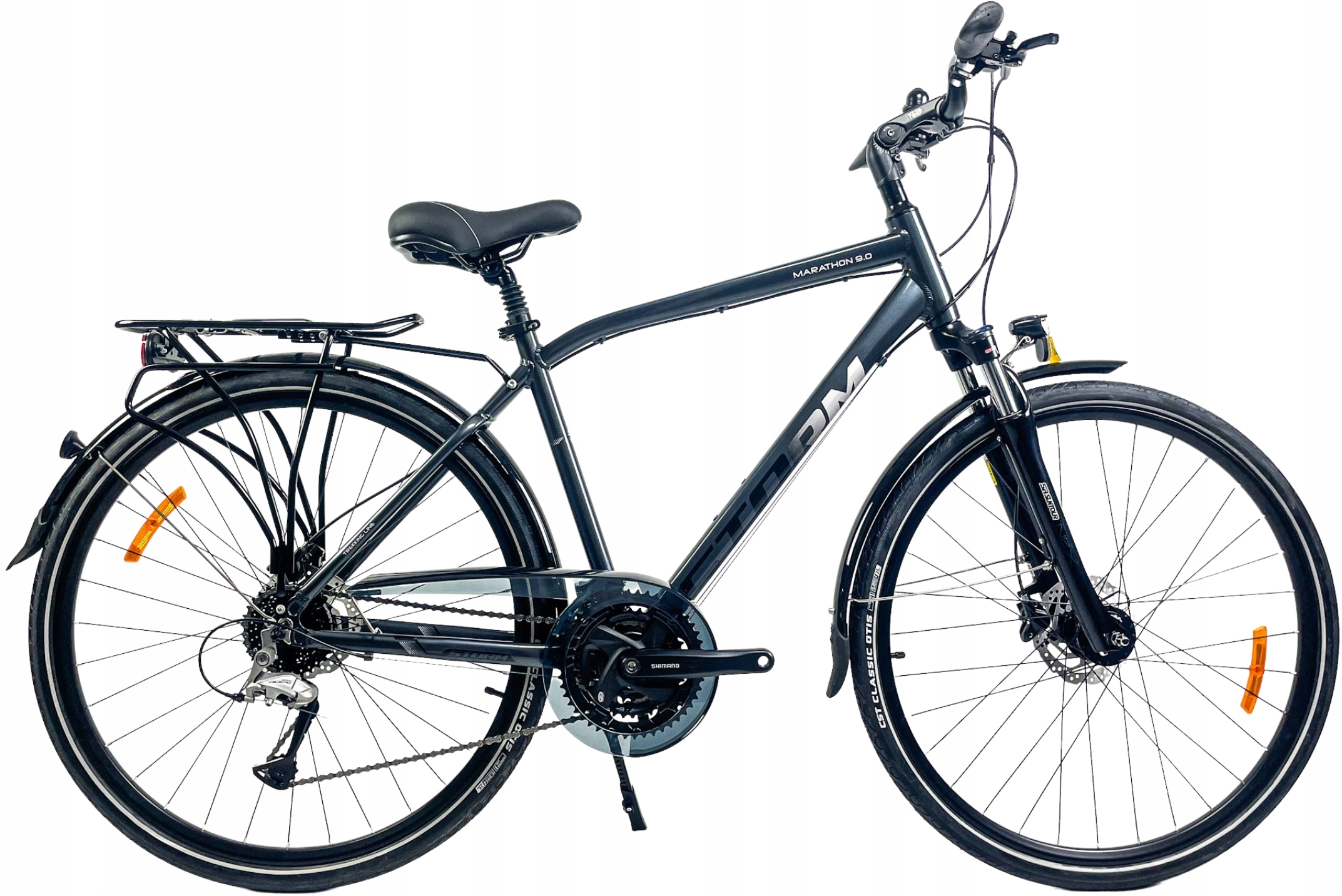 Rower Trekkingowy Storm Marathon 9.0 rama 21 28 grafitowy