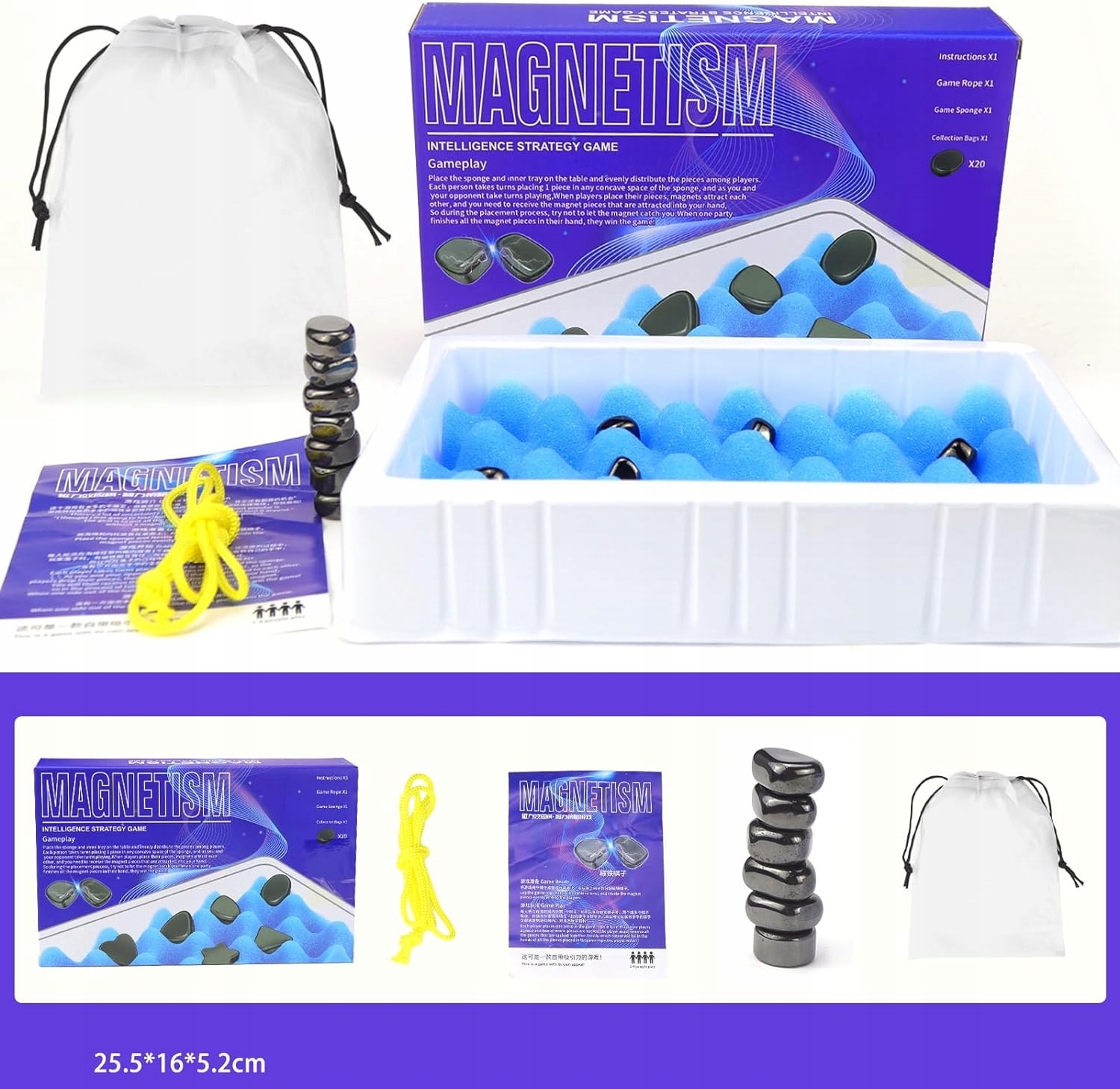 MAGNETYCZNA SZACHOWNICA KAMYKI MAGNESY ZABAWA GRA DLA DZIECKA PODRÓŻNA FUN Rodzaj szachy magnetyczne