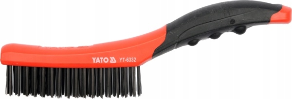 

Yato Szczotka Druciana 4-RZĘDOWA Plastikowa Rączka