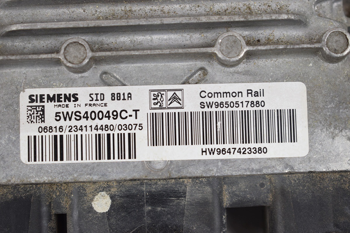 computer control unit * CITROEN PEUGEOT 9650517880 5WS40049CT