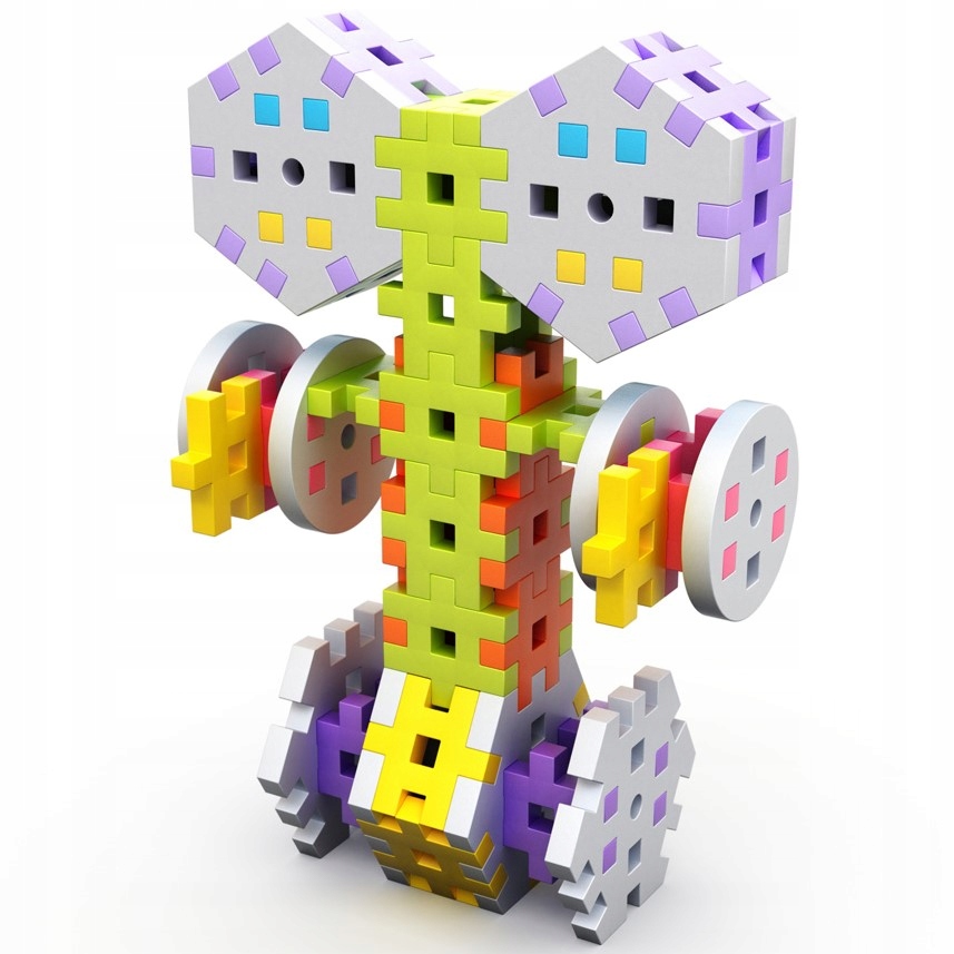 KLOCKI WAFLE KONSTRUKCYJNE WAFLE MELI Basic Constructor 200 el. Marka Meli