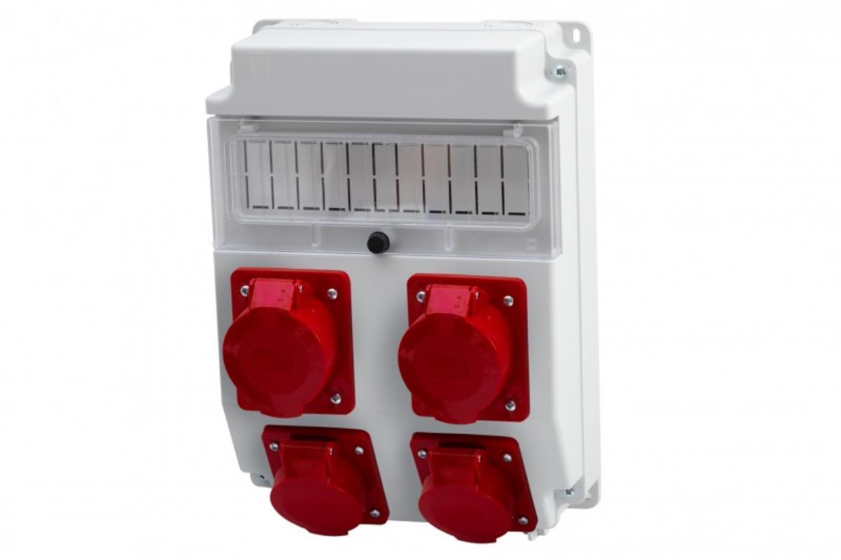 Rozvaděč Caja 2x16A 5p, 2x32A 5p 11M IP44