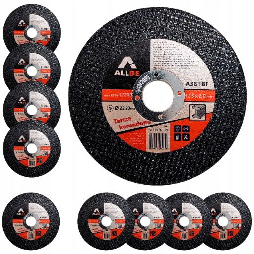10SZT TARCZA DO CIĘCIA METALU 125 x 2,0MM TARCZE DO CIĘCIA METALU 125 MOCNA