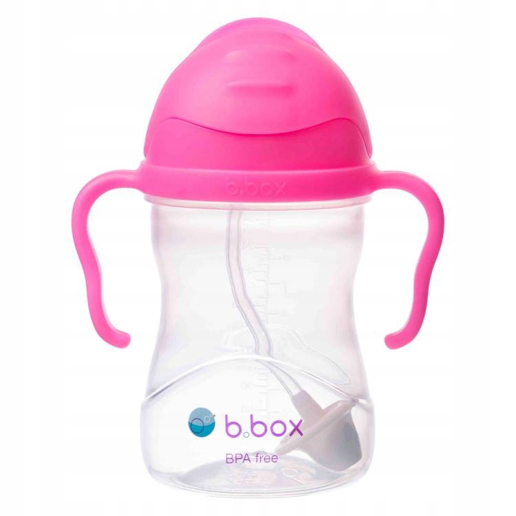 

Bidon ze słomką B.box 240 ml różowy granat 6m+