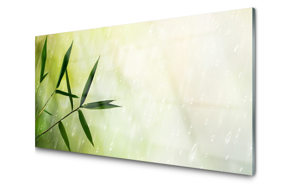 

Panel szklany Dekor Liście Deszcz 100x50