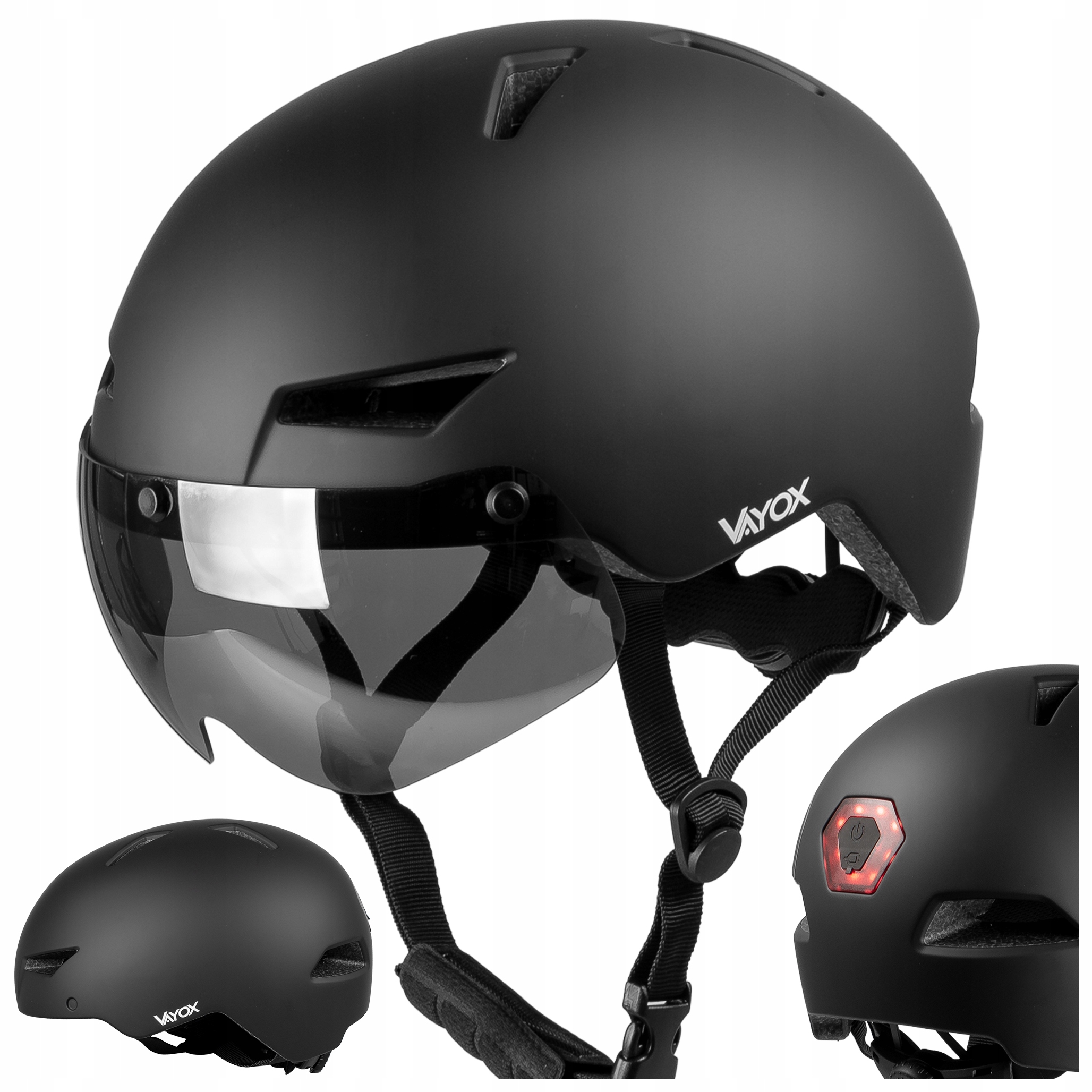 Helma Na Kolo, Koloběžku, Kolečkové Brusle, Nastavitelný Ořech S Lampičkou M Rychlospojka Vayox