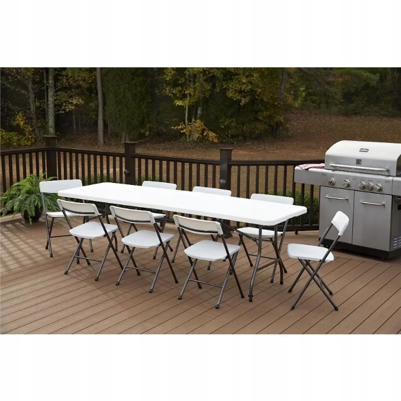 STÓŁ ROZKŁADANY OGRODOWY PLASTIKOWY SKŁADANY CATERINGOWY TURYSTYCZNY 240 cm Stan opakowania oryginalne