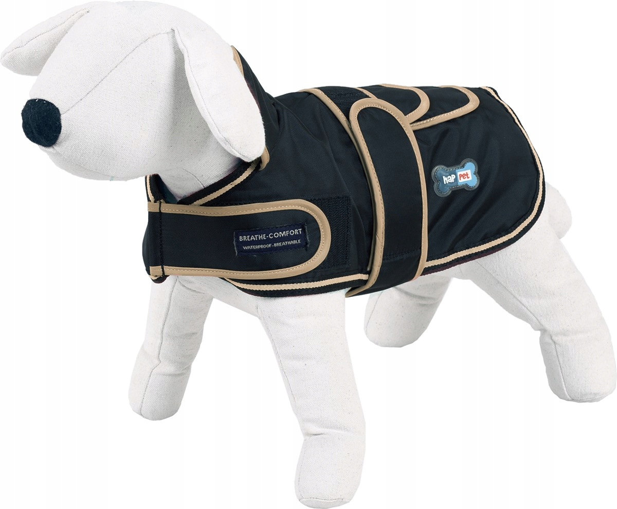 Levně Voděodolná bunda pro psa M 50 cm černá teplá