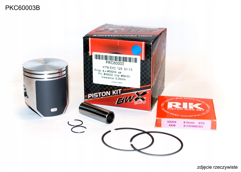 Piest Ktm Sx 125 01-23, Exc 125 01-16 Husqvarna Tc 125 14-22 Te 125 14-16