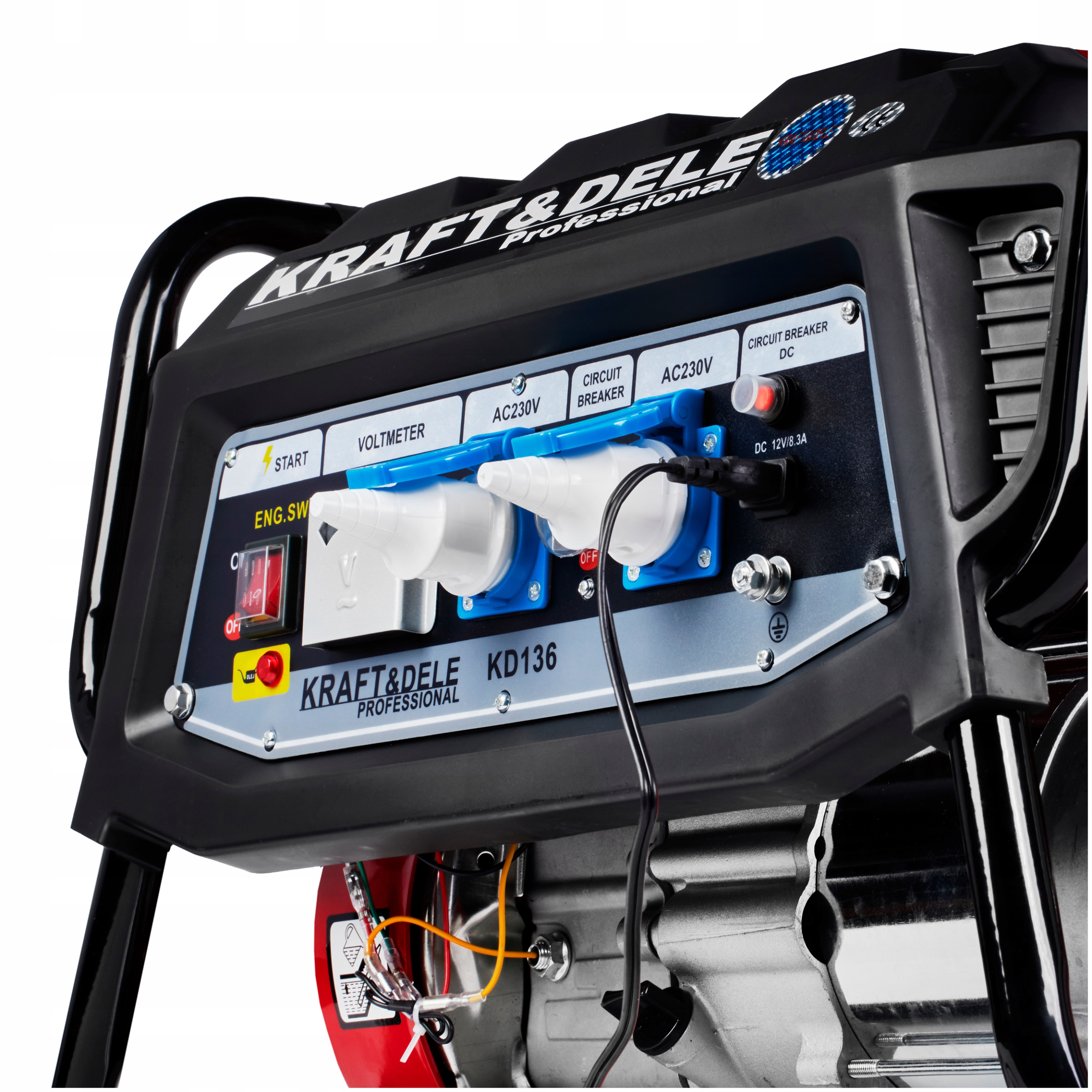 AGREGAT PRĄDOTWÓRCZY JEDNOFAZOWY PRZENOŚNY 4-SUWOWY BENZYNA 3000W + OLEJ Kod producenta KD136