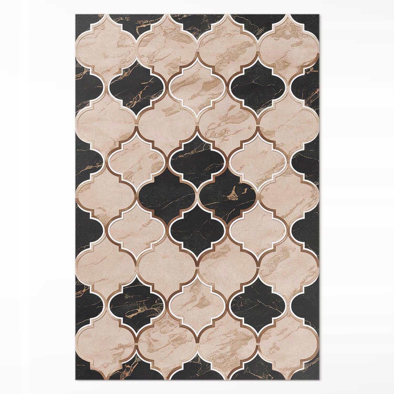 Vinylový koberec s grafikou Mozaika arabeska mramor marocký štýl 120x180 cm