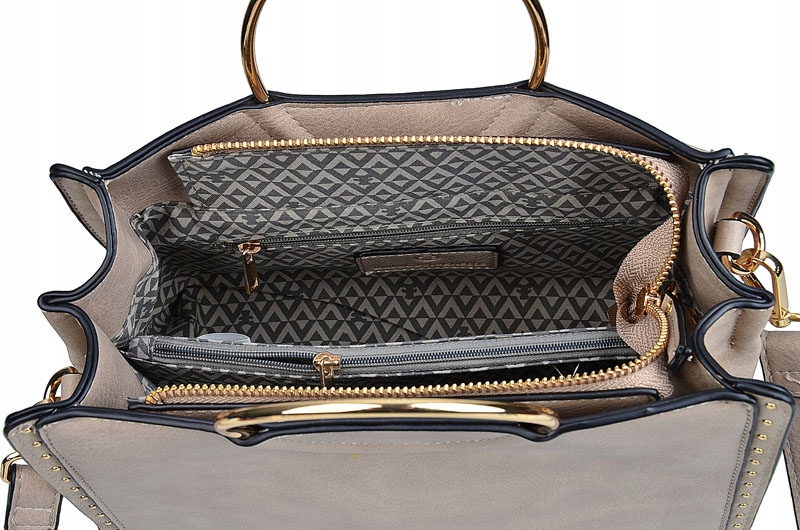 LuluCastagnette Torebka Damska kuferek do ręki MISIO PASEK na ramię Cechy dodatkowe kieszonka na telefon