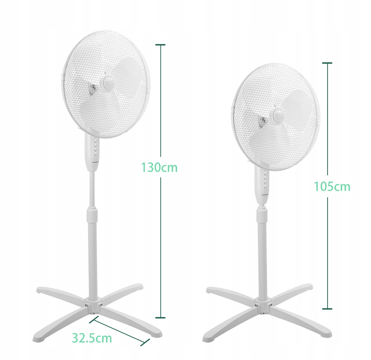 MOCNY WIATRAK PODŁOGOWY WENTYLATOR STOJĄCY 40W Rodzaj wentylatora podłogowy